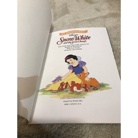 Set Of 4 My Adventures With Disney Storybooks Personalized Name Matthew 2001-02 - Picture 8 of 9